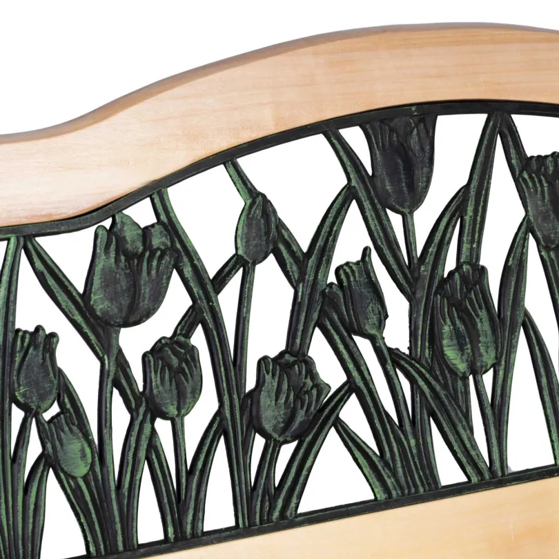 Ławka parkowa z oparciem 123,5 x 74 x 48 cm Gardi Tulip Sofotel