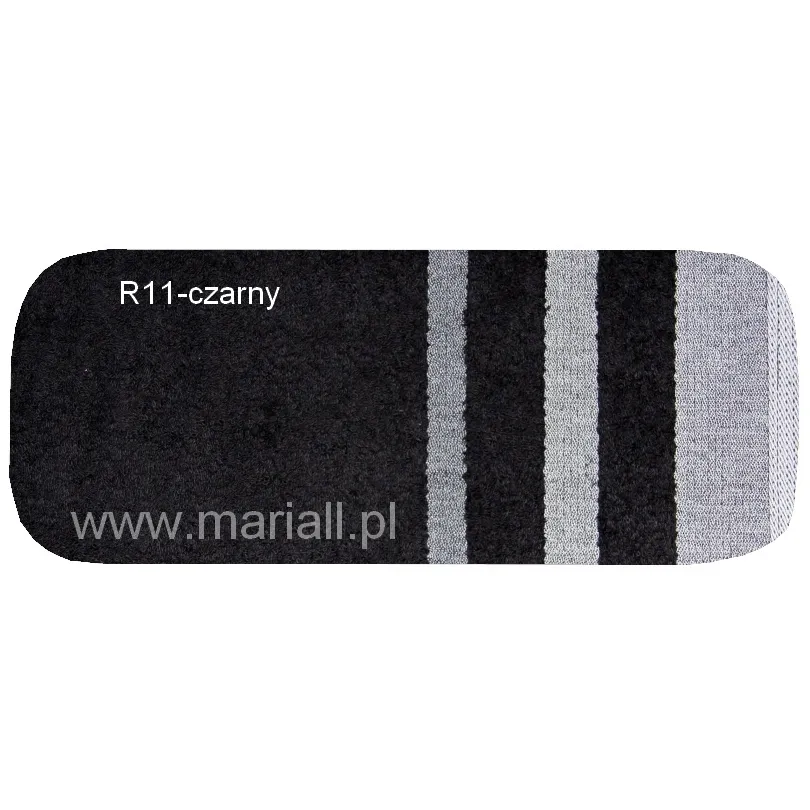 Ręcznik bawełniany czarny R-11-19-30x50