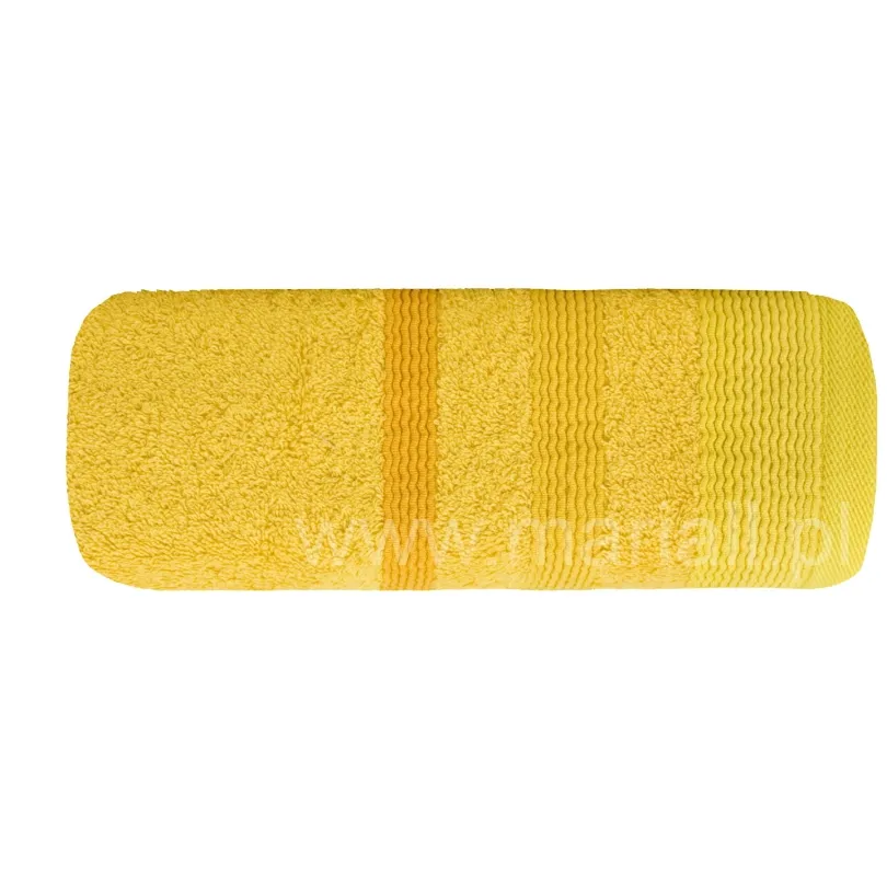 Ręcznik bawełniany żółty R-11-9-30x50