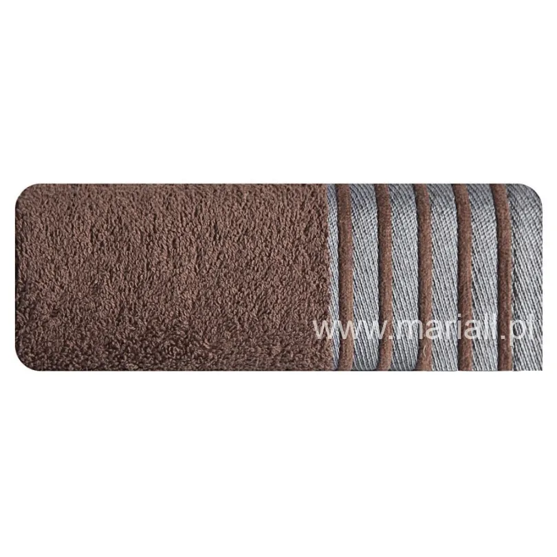Ręcznik bawełniany brązowy R-28-5-50x90