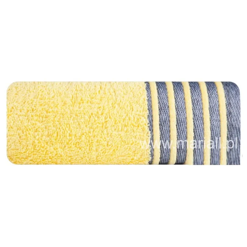 Ręcznik bawełniany żółty R-28-17-70x140